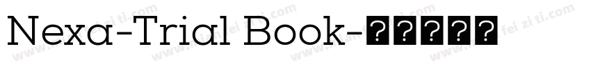 Nexa-Trial Book字体转换
